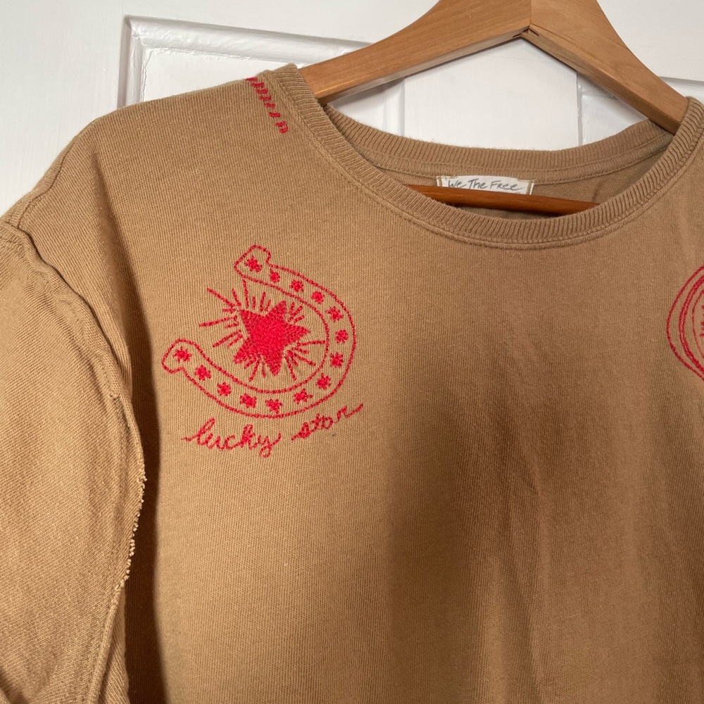 We The Free Tan Knit Top